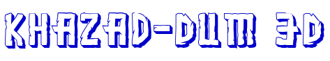 Khazad-Dum 3D フォント